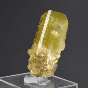 Brazilianite Crystal Cluster with Albite & Muscovite - from Linopolis, Minas Gerais, Brazil, museum quality, 18g