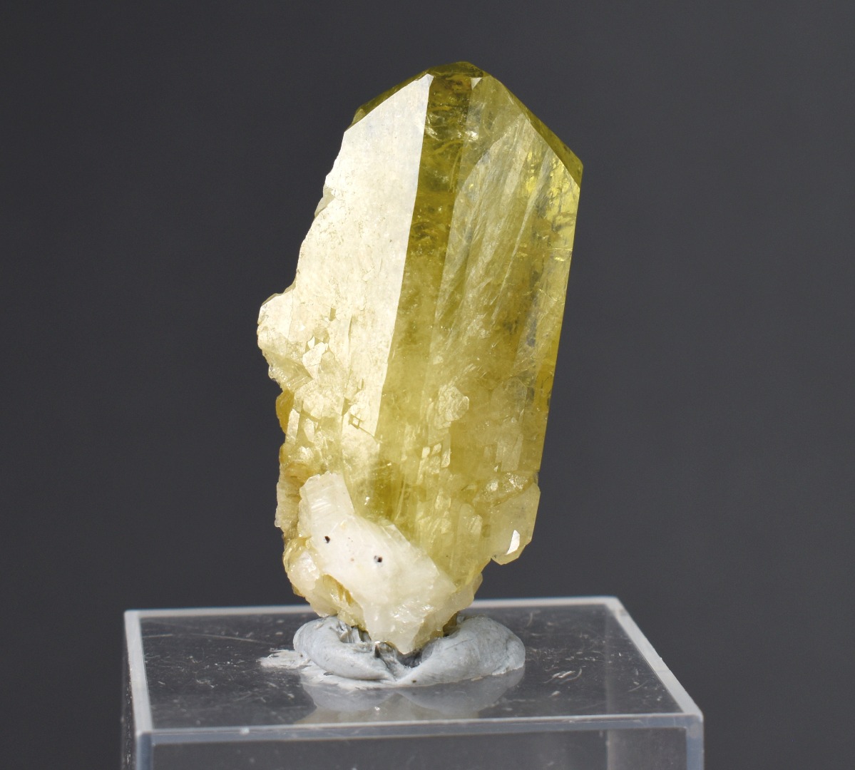 Brazilianite Crystal Cluster with Albite & Muscovite - from Linopolis, Minas Gerais, Brazil, museum quality, 18g - Image 3