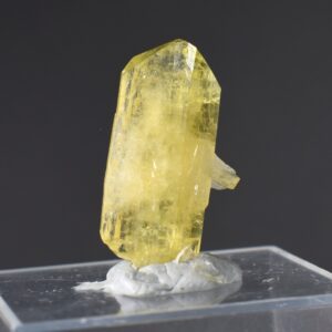 Brazilianite Crystal Cluster with Albite & Muscovite - from Linopolis, Minas Gerais, Brazil, museum quality, 3.5g