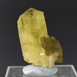 Brazilianite Crystal Cluster with Muscovite - from Linopolis, Minas Gerais, Brazil, museum quality, 9.8g