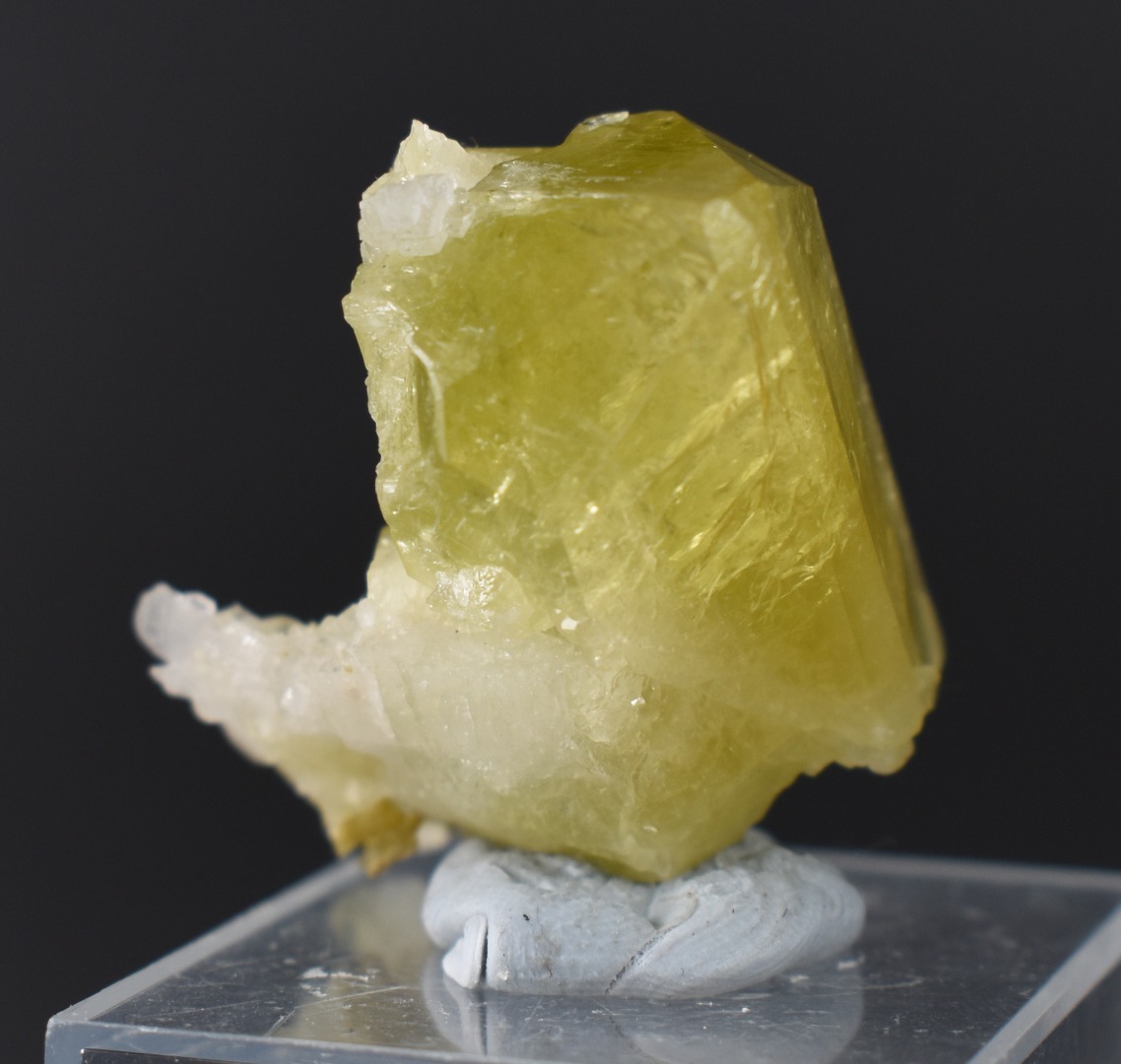Brazilianite Crystal Cluster with Albite & Muscovite - from Linopolis, Minas Gerais, Brazil, museum quality, 24g - Image 5