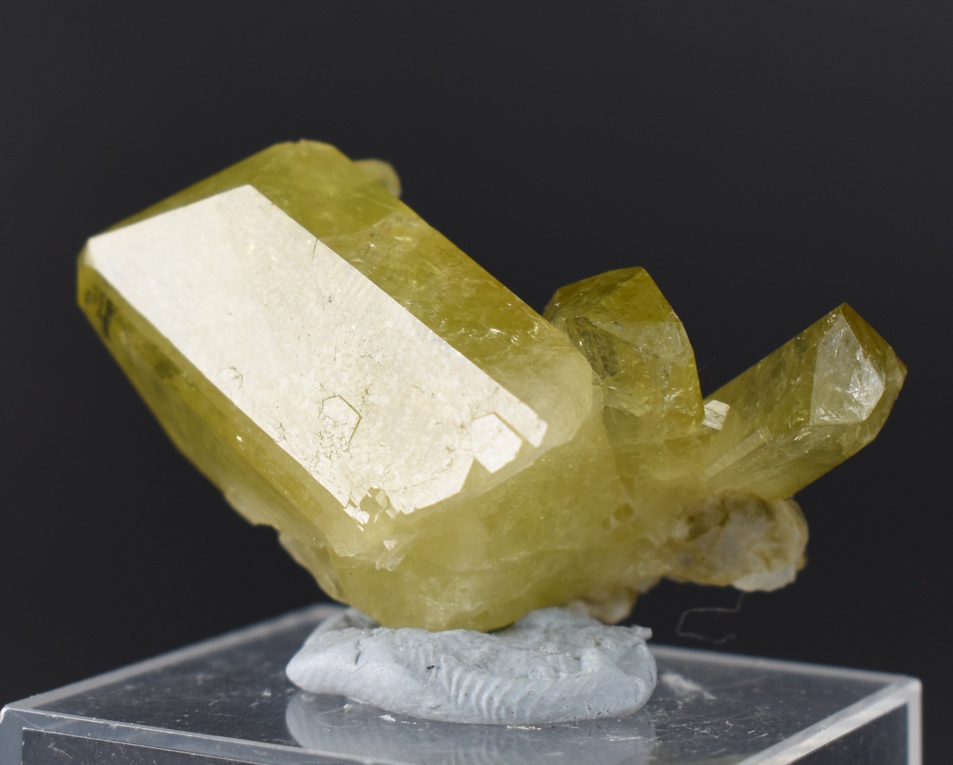 Brazilianite Crystal Cluster with Albite & Muscovite - from Linopolis, Minas Gerais, Brazil, museum quality, 24g - Image 7