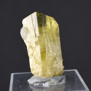 Brazilianite Crystal Cluster with Albite & Muscovite - from Linopolis, Minas Gerais, Brazil, museum quality, 7.8g