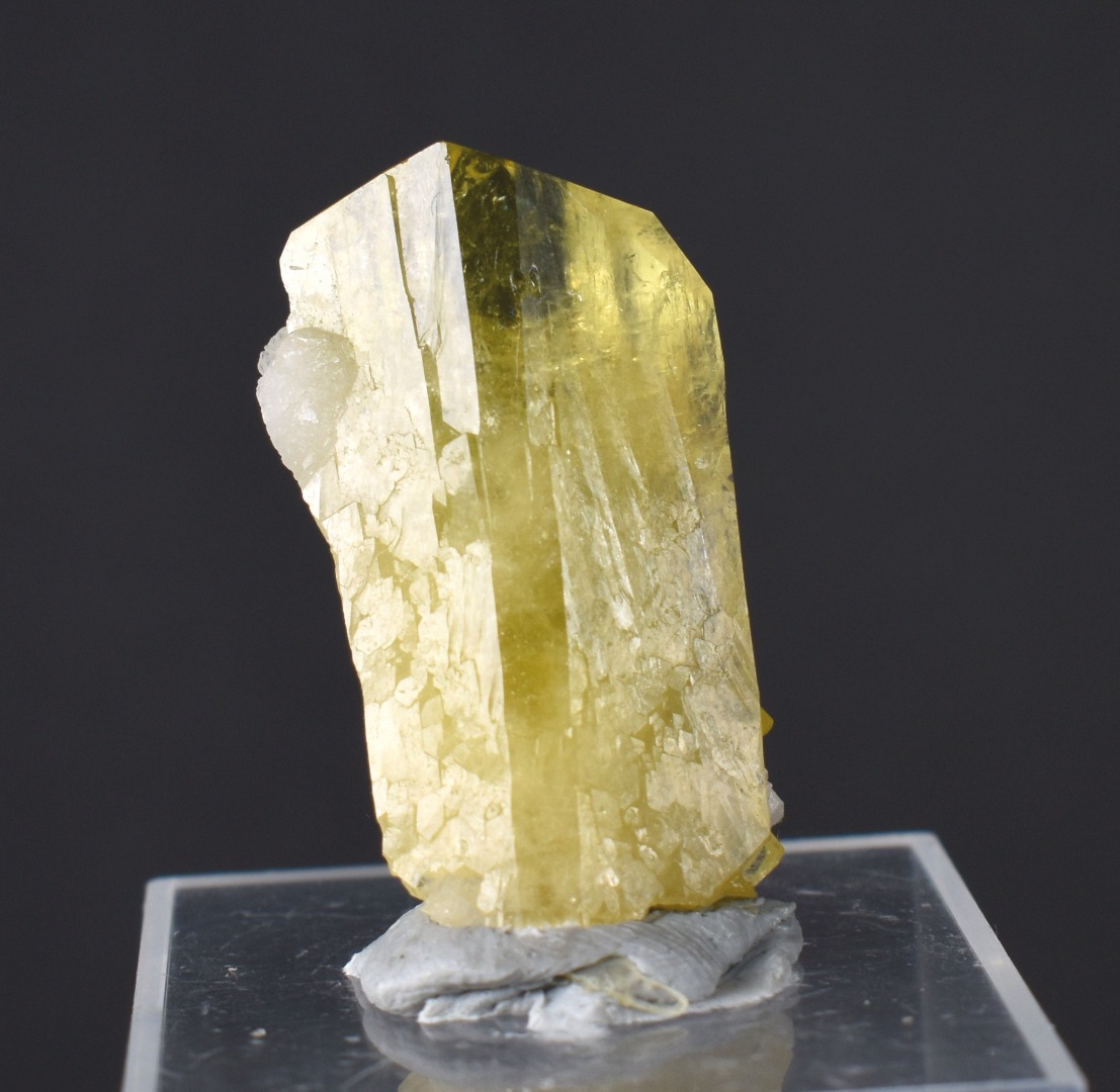 Brazilianite Crystal Cluster with Albite & Muscovite - from Linopolis, Minas Gerais, Brazil, museum quality, 7.8g