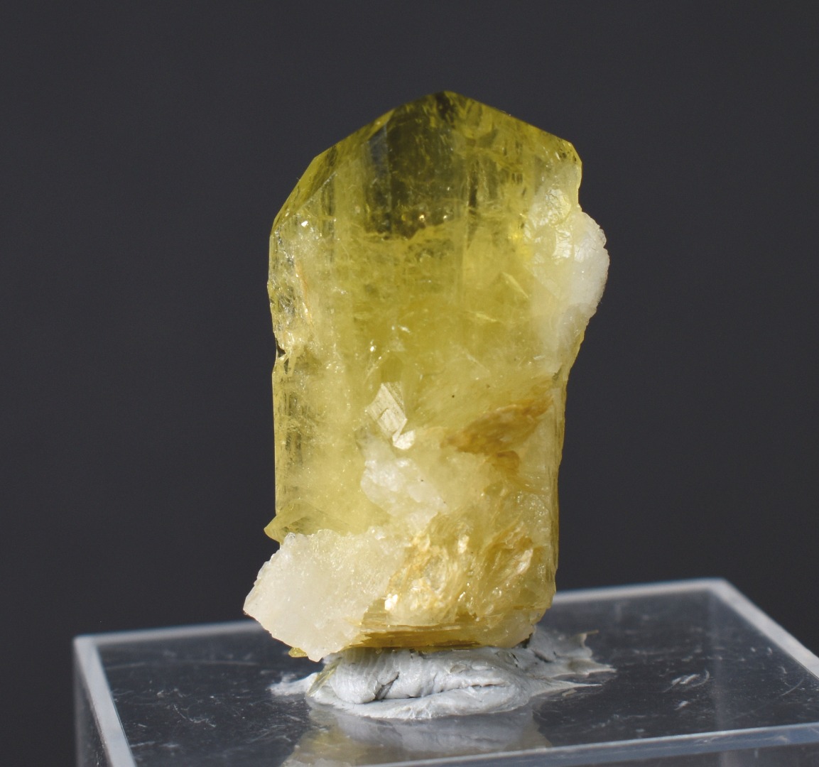 Brazilianite Crystal Cluster with Albite & Muscovite - from Linopolis, Minas Gerais, Brazil, museum quality, 7.8g - Image 5