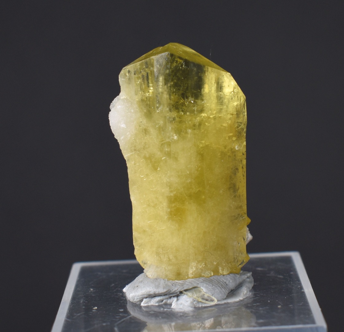 Brazilianite Crystal Cluster with Albite & Muscovite - from Linopolis, Minas Gerais, Brazil, museum quality, 7.8g - Image 2