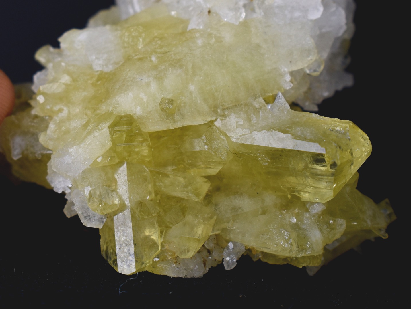 Brazilianite Crystal Cluster with Albite, Muscovite, Black Tourmaline - from Linopolis, Minas Gerais, Brazil, museum quality, 59.8g - Image 7