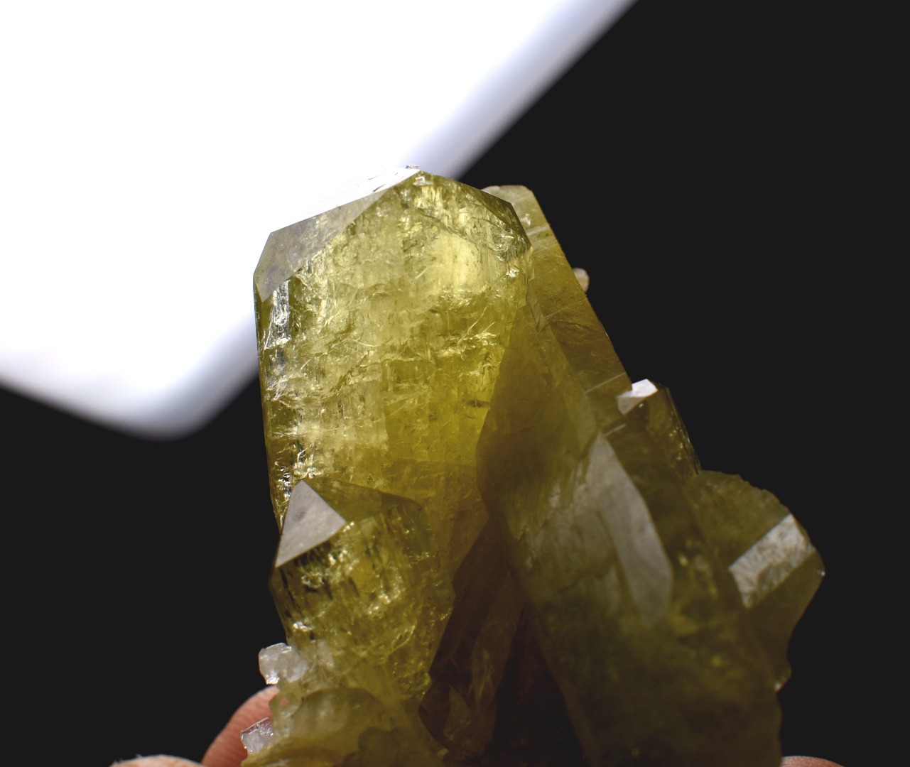 Brazilianite Crystal Cluster with Albite & Muscovite - from Linopolis, Minas Gerais, Brazil, museum quality, 46g - Image 7