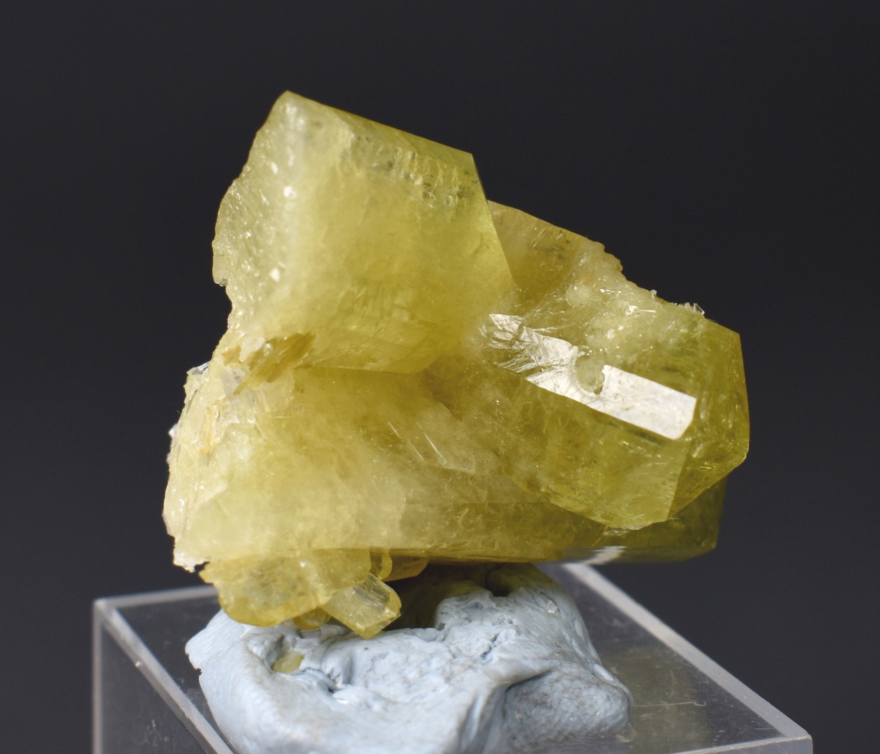 Brazilianite Crystal Cluster with Albite & Muscovite - from Linopolis, Minas Gerais, Brazil, museum quality, 28g - Image 4