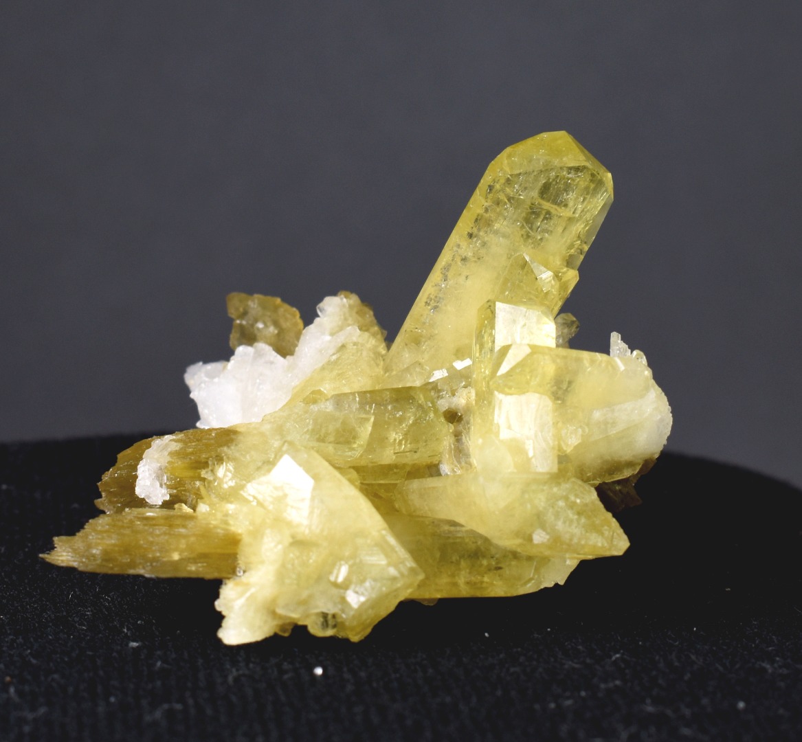 Brazilianite Crystal Cluster with Albite & Muscovite - from Linopolis, Minas Gerais, Brazil, museum quality, 35g - Image 5