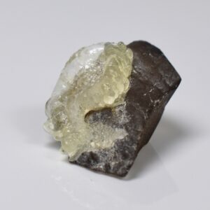 Fluorescent Hyalite Opal with Smoky Quartz - Mineral from Erongo Mountains Namibia, 5.7 grams