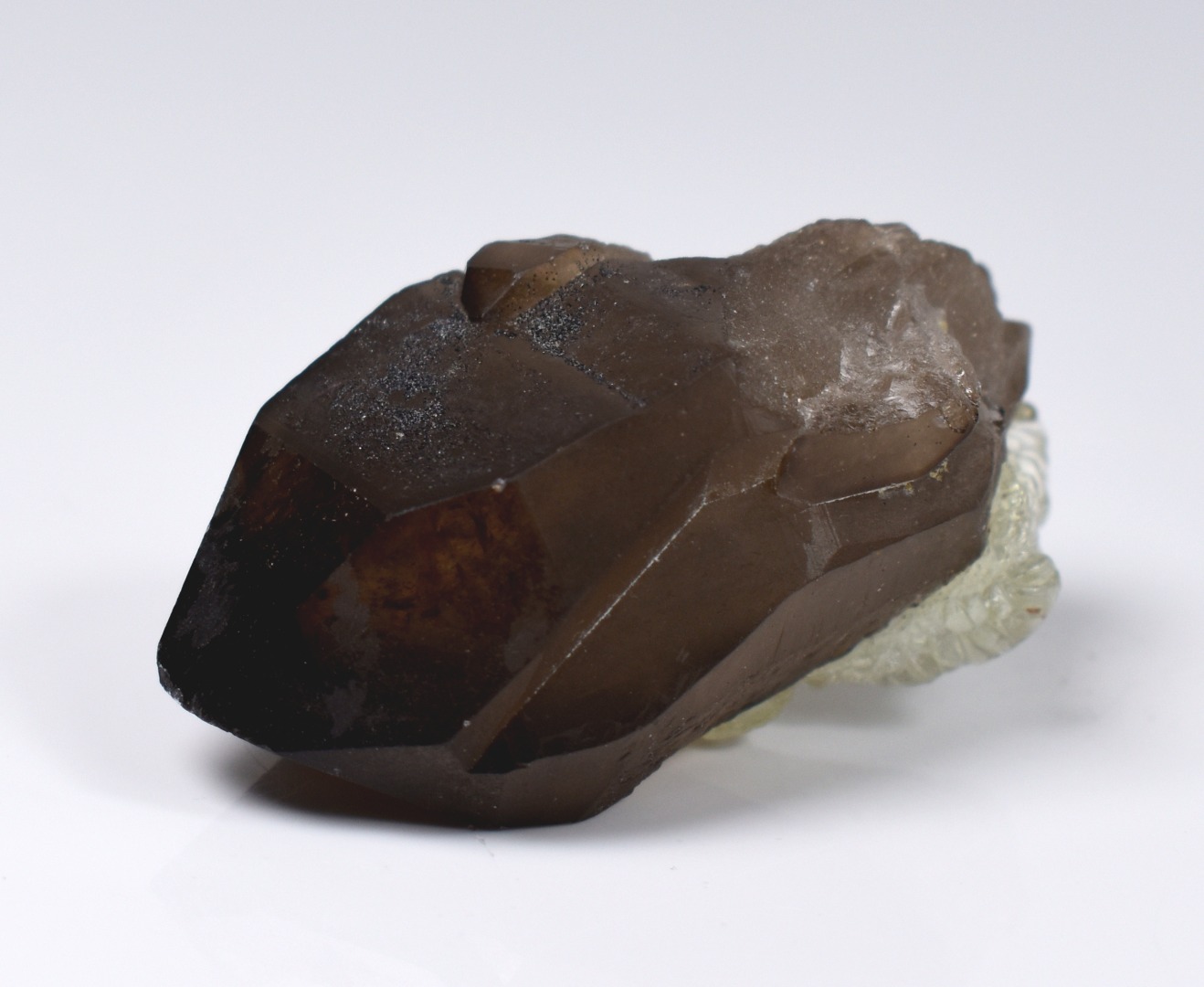 Fluorescent Hyalite Opal with Smoky Quartz - Mineral from Erongo Mountains Namibia, 28 grams - Image 4