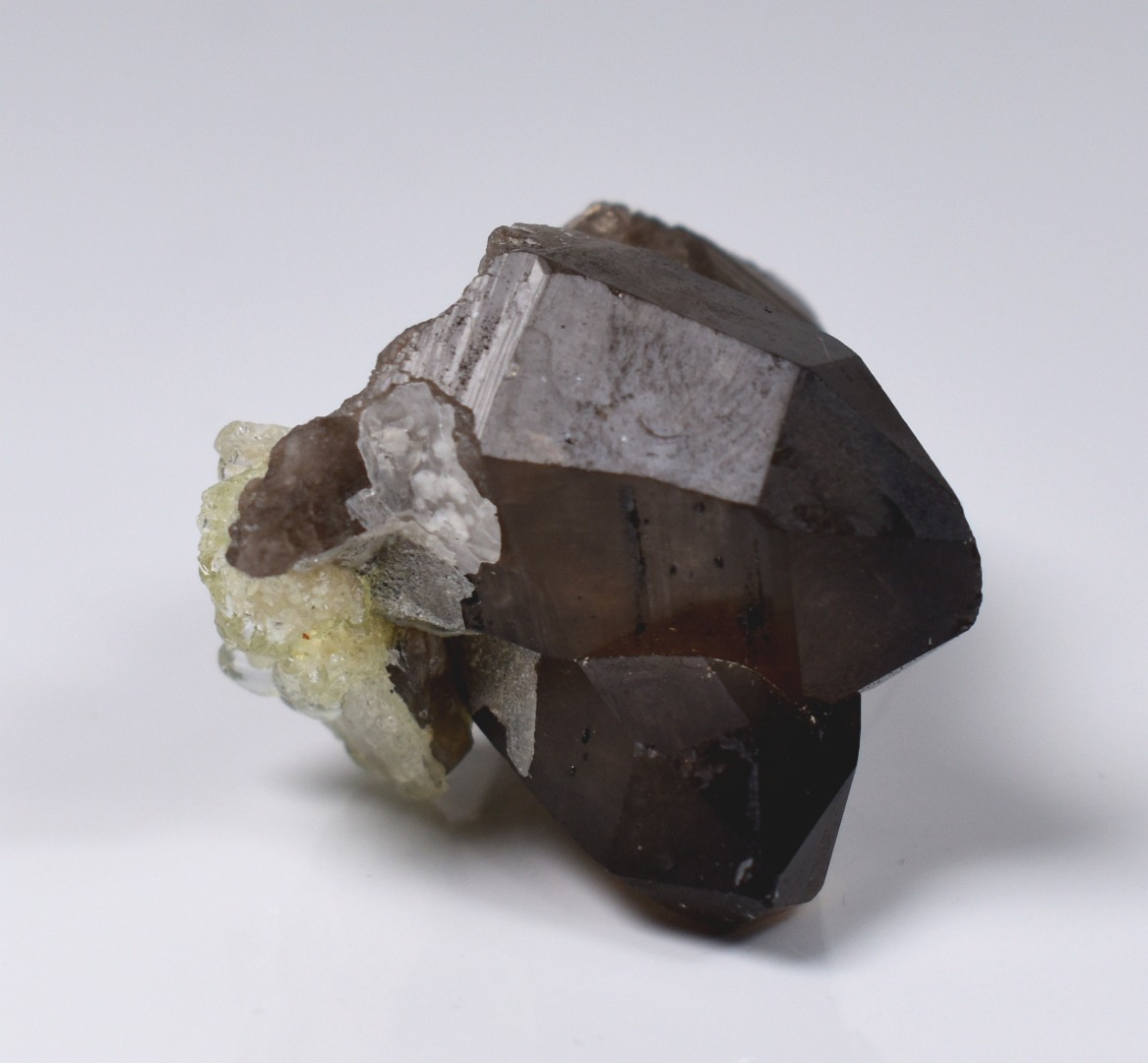 Fluorescent Hyalite Opal with Smoky Quartz - Mineral from Erongo Mountains Namibia, 26 grams - Image 4