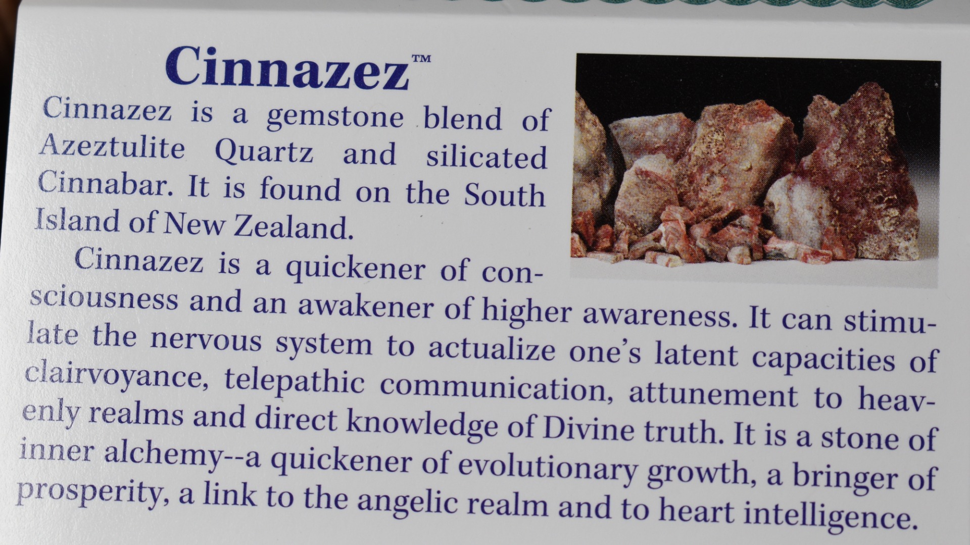 Cinnazez Cinnabar Azeztulite Crystal Raw Stone, 1 Pc, 6 Sizes - Image 5