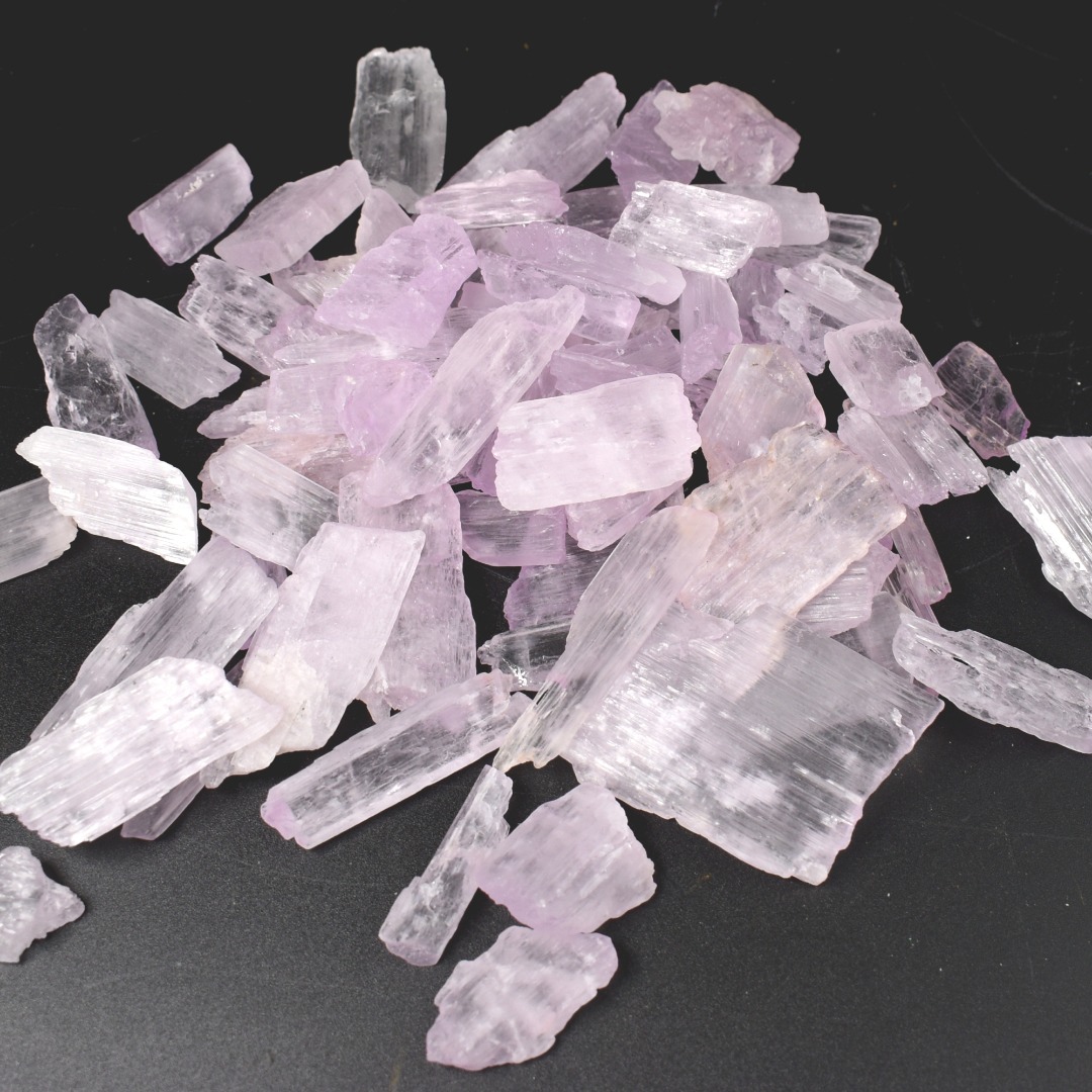 Raw Kunzite Spodumene Crystals - Pink Gemstone from Pakistan - 1 PC - 4 Sizes - Image 2