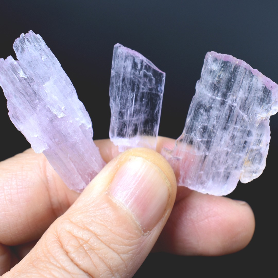 Raw Kunzite Spodumene Crystals - Pink Gemstone from Pakistan - 1 PC - 4 Sizes - Image 5