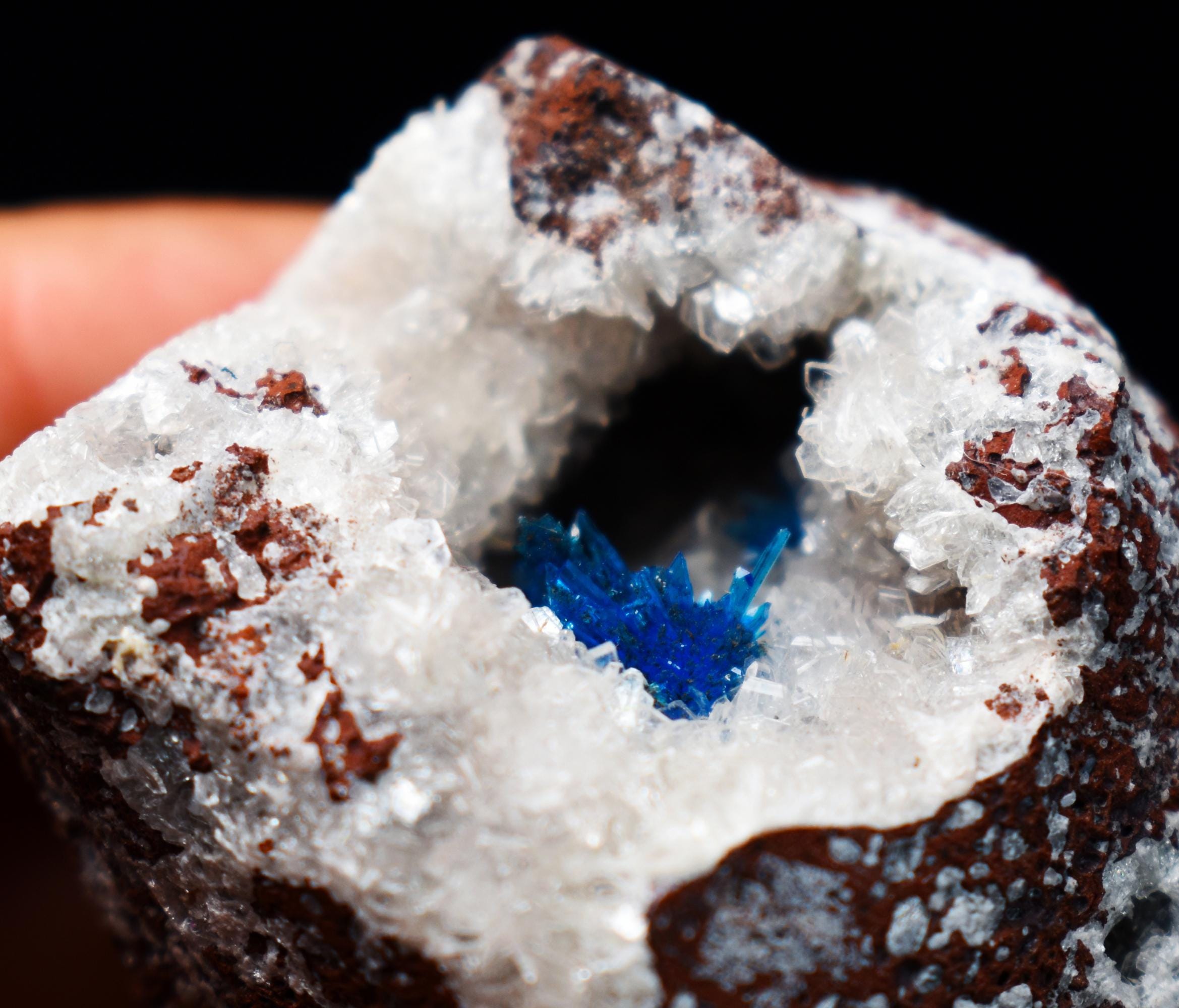 Rare Pentagonite Cluster with Stilbite On Matrix from Wagholi, Pune, India - 62 grams - Image 3