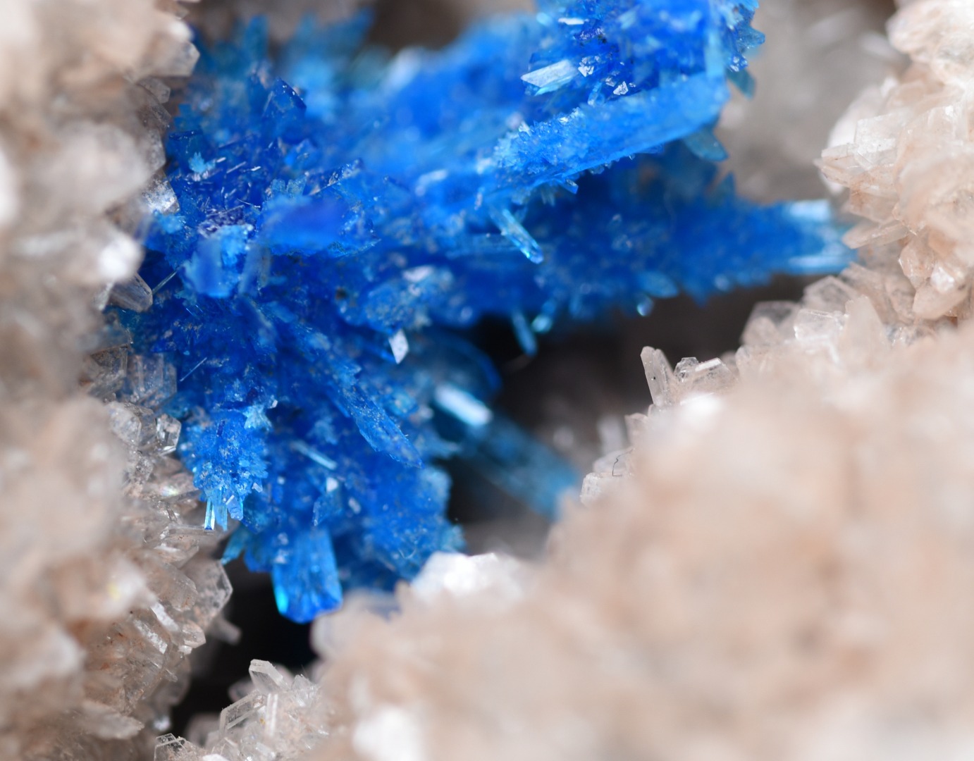Rare Pentagonite Cluster with Stilbite On Matrix from Wagholi, Pune, India - 140 grams - Image 9