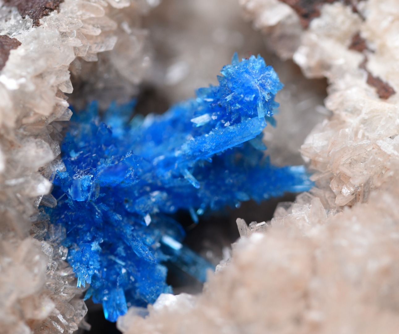 Rare Pentagonite Cluster with Stilbite On Matrix from Wagholi, Pune, India - 140 grams - Image 8