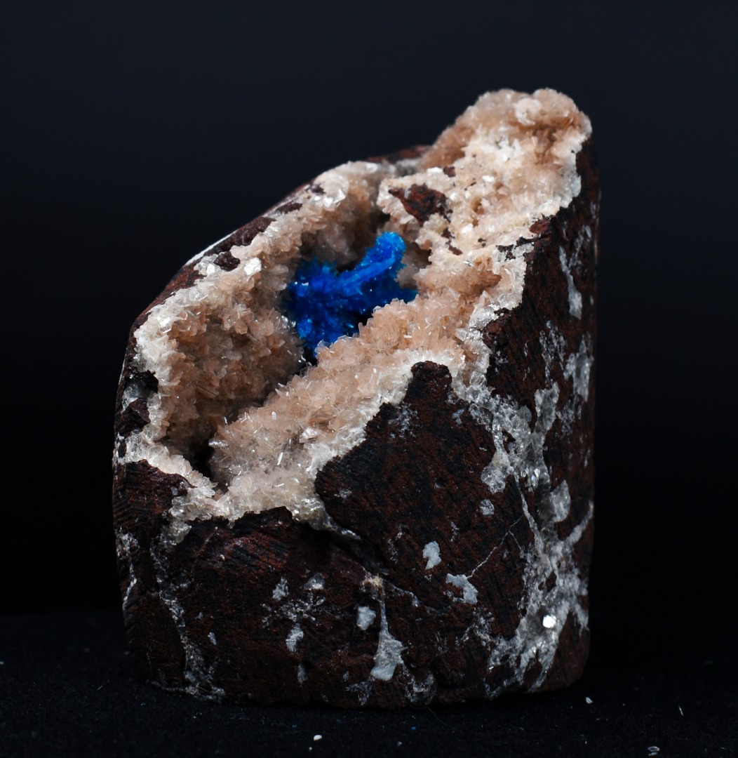 Rare Pentagonite Cluster with Stilbite On Matrix from Wagholi, Pune, India - 140 grams - Image 2