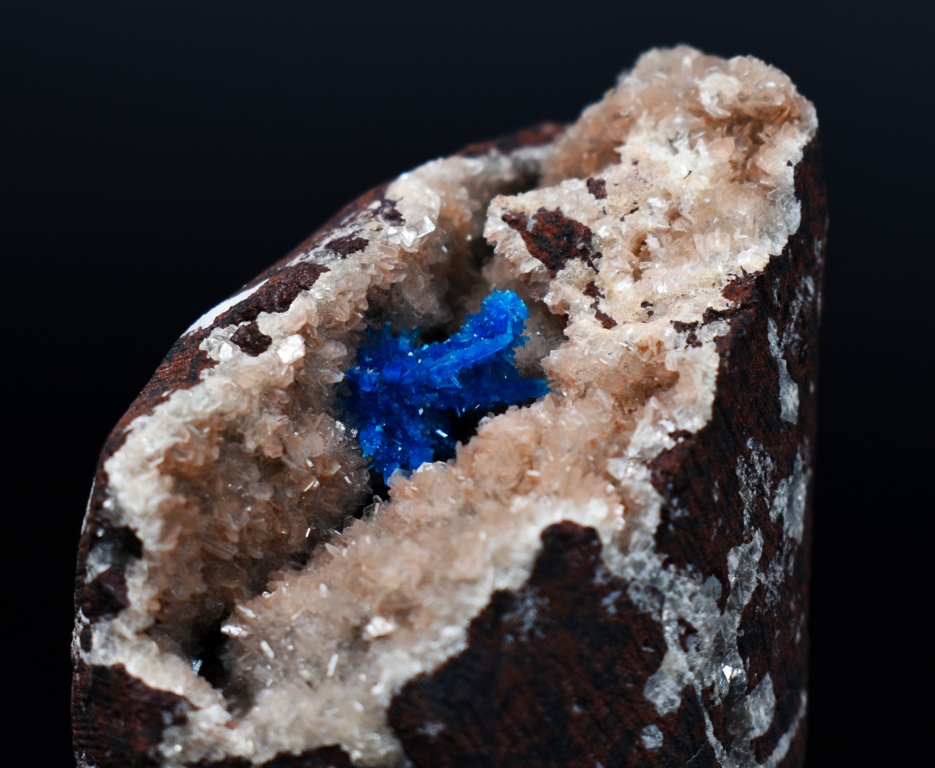 Rare Pentagonite Cluster with Stilbite On Matrix from Wagholi, Pune, India - 140 grams - Image 6