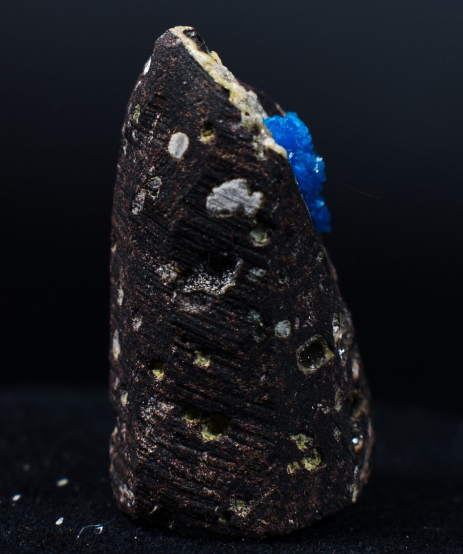 Rare Cavansite Cluster with Stilbite On Matrix from Wagholi, Pune, India - 27 grams - Image 3