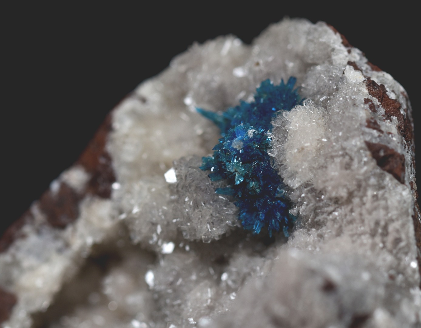 Rare Pentagonite Cluster with Stilbite On Matrix from Wagholi, Pune, India - 80 grams - Image 6