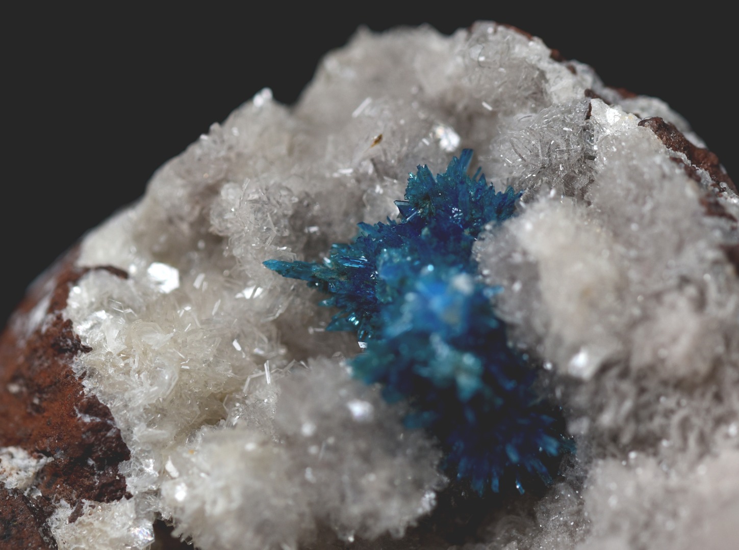 Rare Pentagonite Cluster with Stilbite On Matrix from Wagholi, Pune, India - 80 grams - Image 5