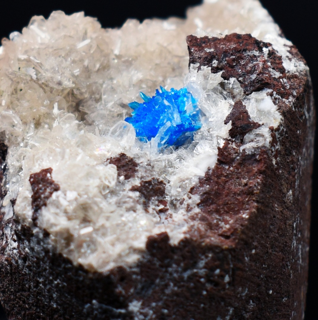 Rare Pentagonite Cluster with Stilbite On Matrix from Wagholi, Pune, India - 32 grams - Image 3