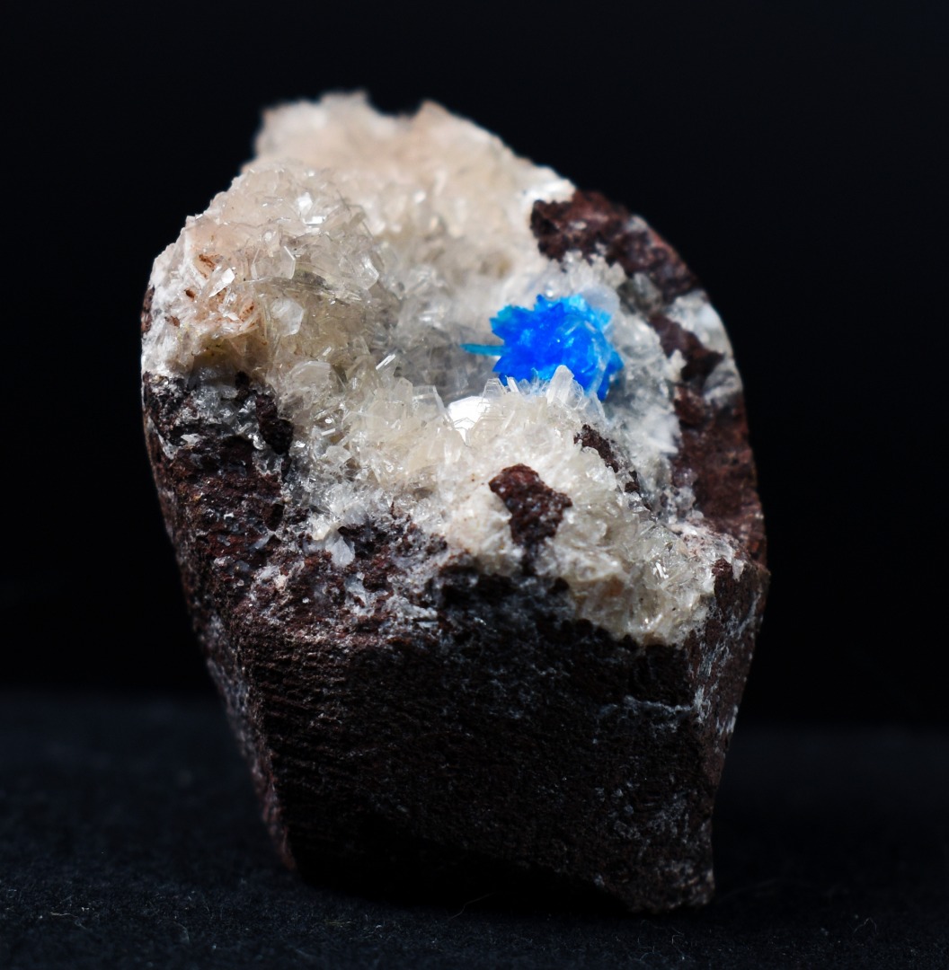 Rare Pentagonite Cluster with Stilbite On Matrix from Wagholi, Pune, India - 32 grams - Image 2