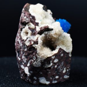 Rare Cavansite Cluster with Stilbite On Matrix from Wagholi, Pune, India - 40 grams
