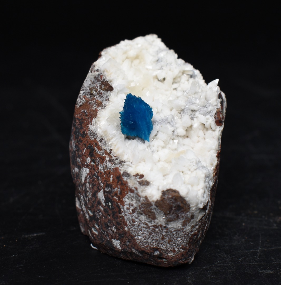 Rare Cavansite Cluster with Stilbite On Matrix from Wagholi, Pune, India - 105 grams - Image 8