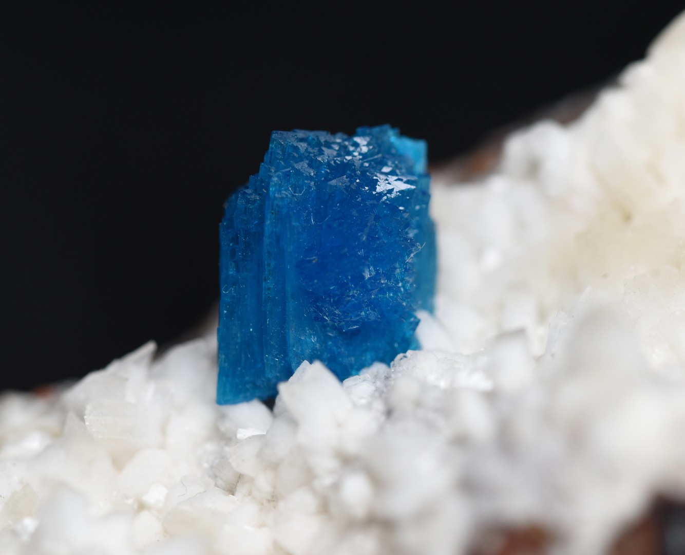 Rare Cavansite Cluster with Stilbite On Matrix from Wagholi, Pune, India - 105 grams - Image 7