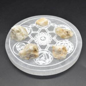 Honey & Cream Azeztulite Azozeo Raw Quartz Crystal - 5 Sizes - 1 Count