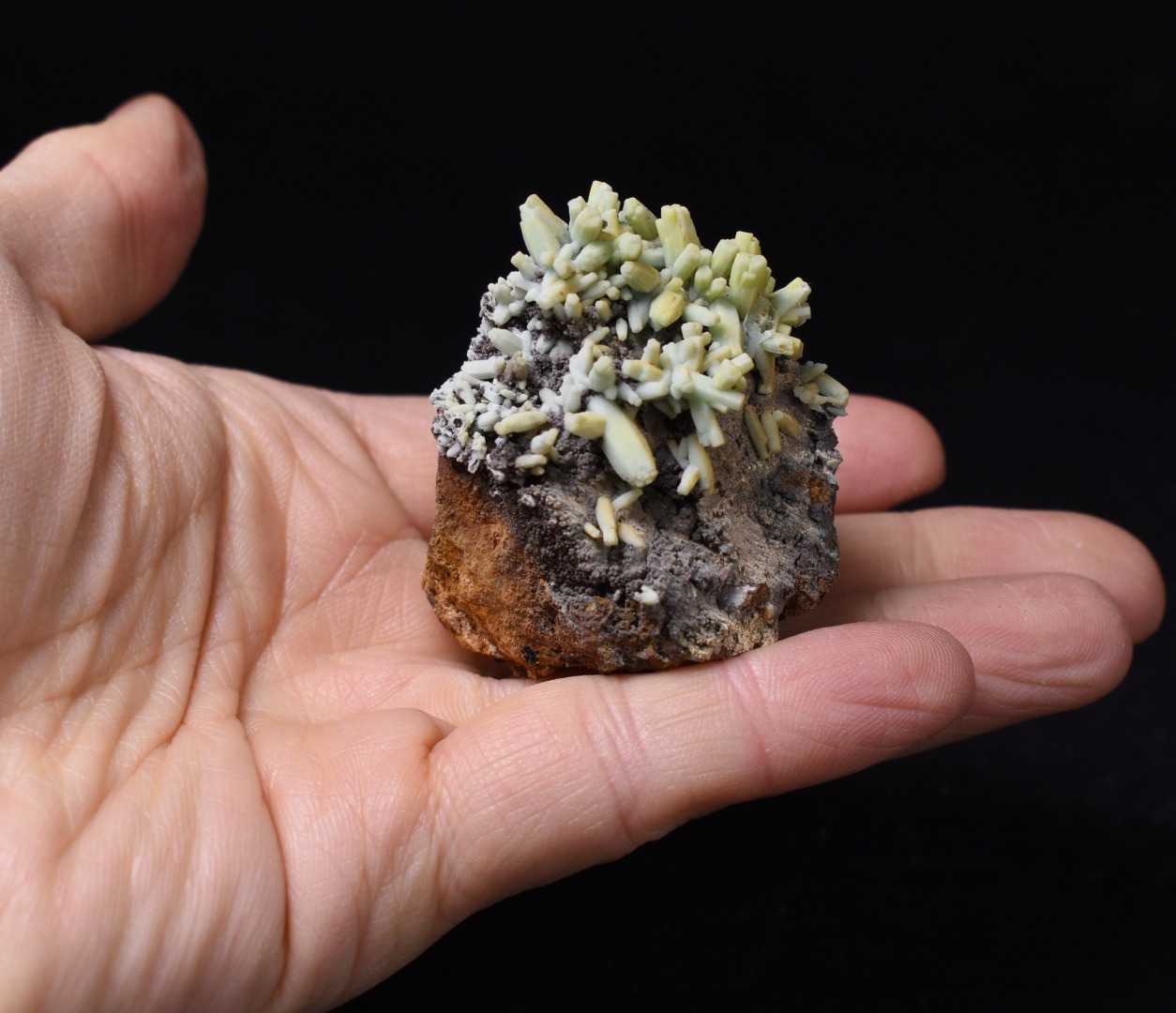Rare Plumbogummite Cluster - Daoping Mine, China, Blue-Green Pseudomorphs after Pyromorphite - 70 grams - Image 9