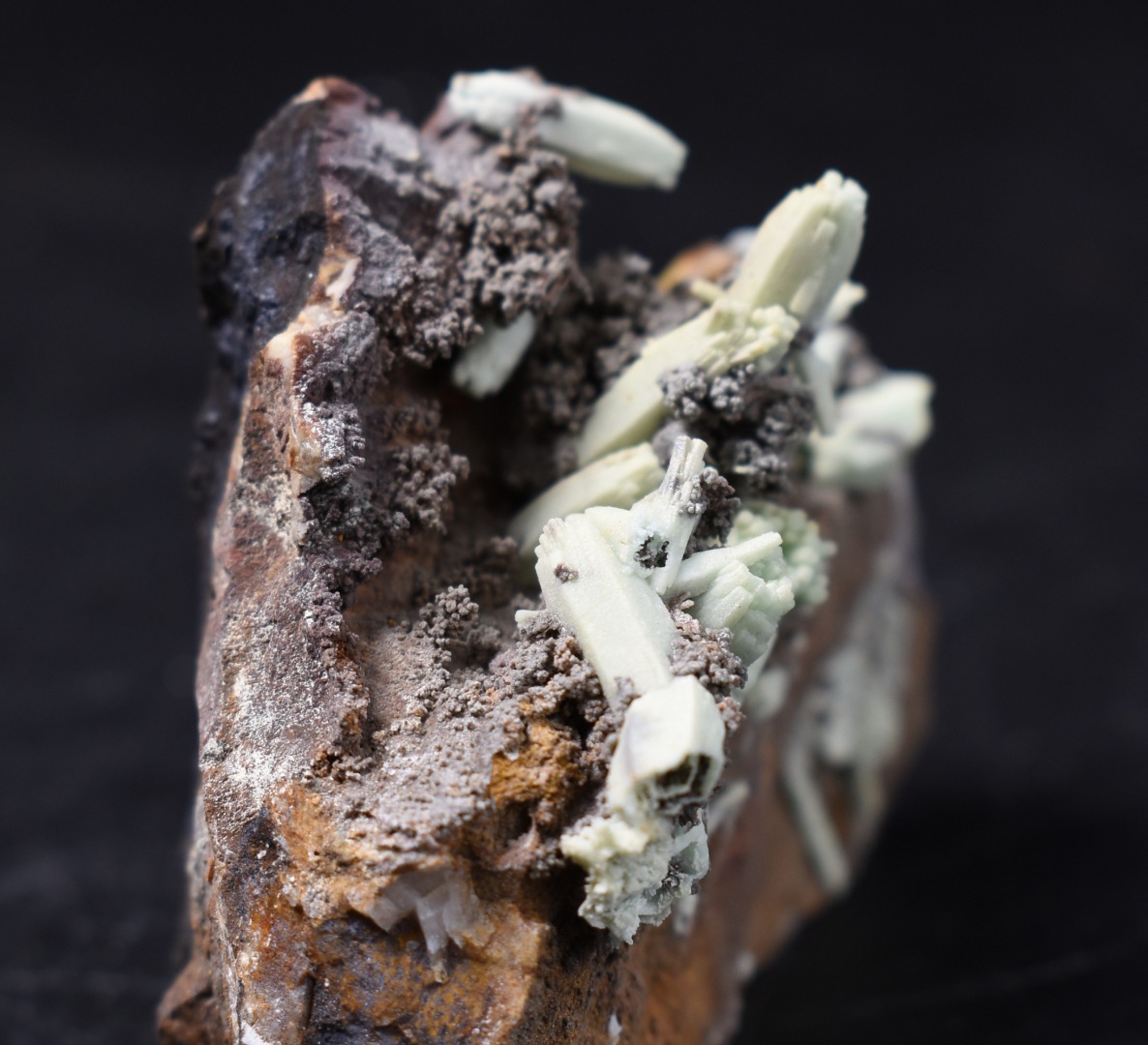 Rare Plumbogummite Cluster - Daoping Mine, China, Blue-Green Pseudomorphs after Pyromorphite - 53 grams - Image 4