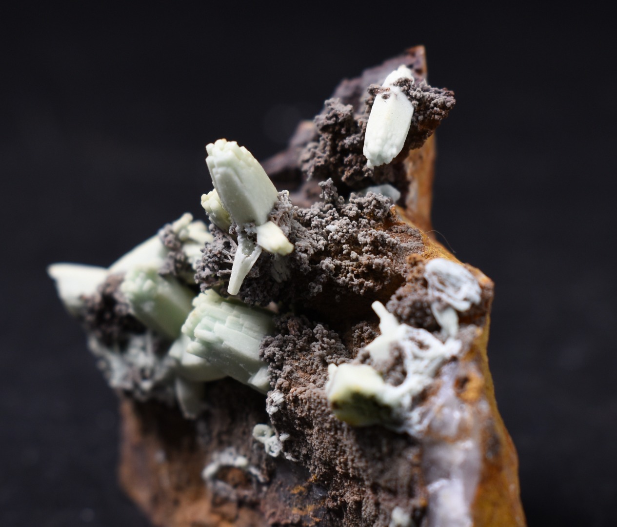 Rare Plumbogummite Cluster - Daoping Mine, China, Blue-Green Pseudomorphs after Pyromorphite - 53 grams - Image 3