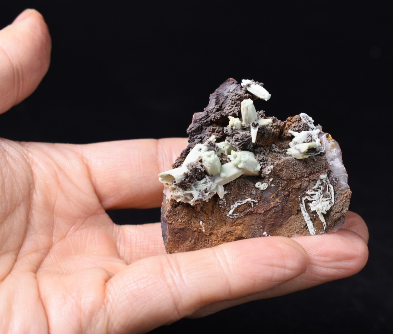 Rare Plumbogummite Cluster - Daoping Mine, China, Blue-Green Pseudomorphs after Pyromorphite - 53 grams - Image 6
