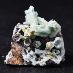 Rare Plumbogummite Cluster - Daoping Mine, China, Blue-Green Pseudomorphs after Pyromorphite - 39 grams