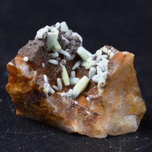 Rare Plumbogummite Cluster - Daoping Mine, China, Blue-Green Pseudomorphs after Pyromorphite - 14 grams