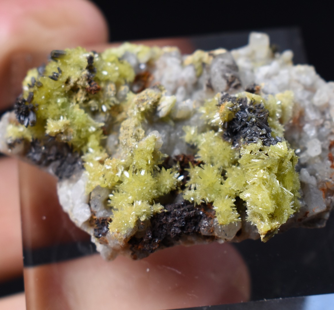 Lustrous Apple Green & Brown Pyromorphite Crystal - Daoping Mine, China - Rare - 14.2 grams - Image 9